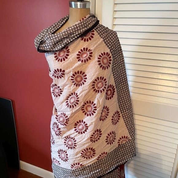 COMMUNITIE | big blanket luxury multicolor patterns scarf wrap - Picture 8 of 9